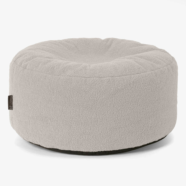 Rund Puf - Boucle Elfenben 01