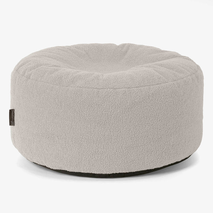 Rund Puf - Boucle Elfenben 01