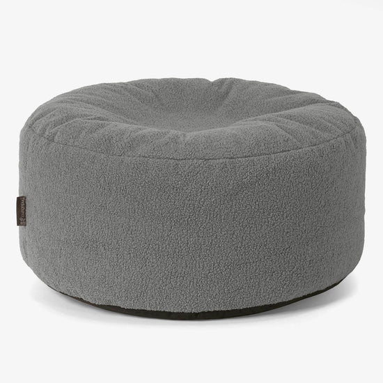 Rund Puf - Boucle Grå 01