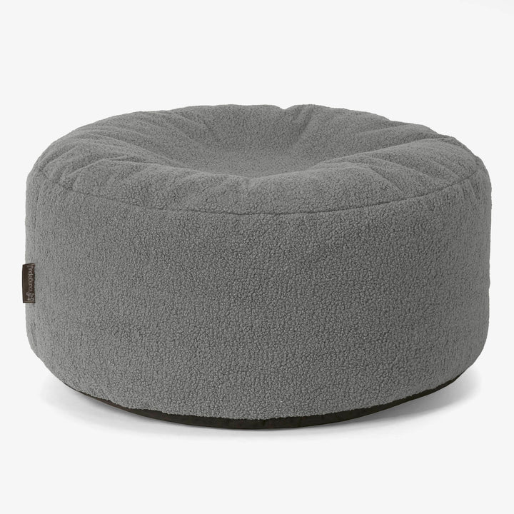 Rund Puf - Boucle Grå 01