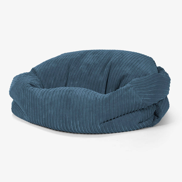 Sabine Sækkesofa - Klassisk Jernbanefløjl Navy 01