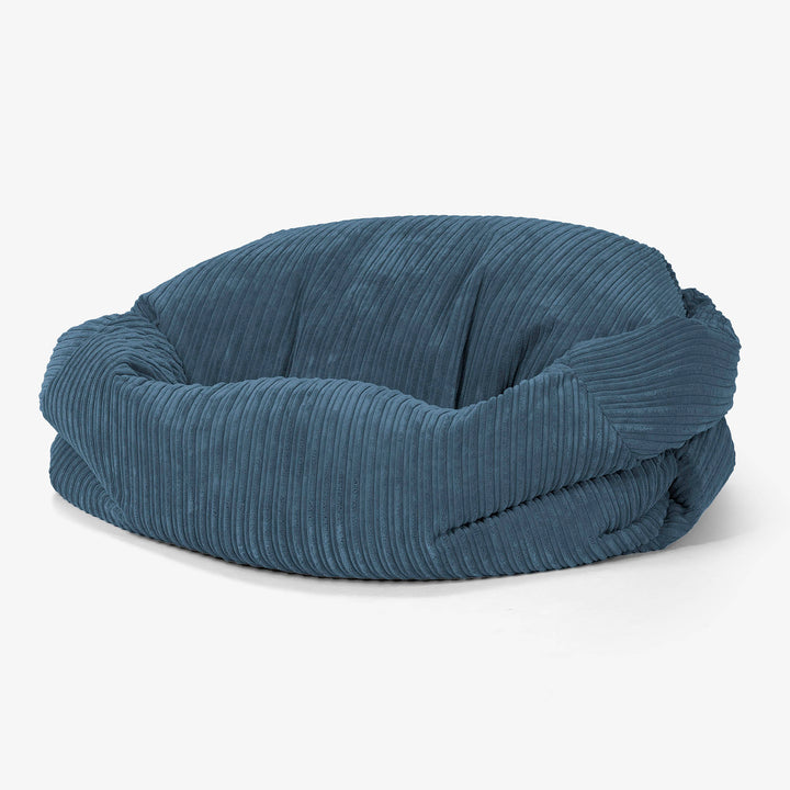 Sabine Sækkesofa - Klassisk Jernbanefløjl Navy 01