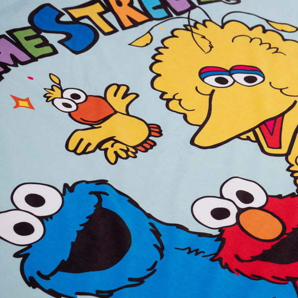 Plaid / Tæppe - Sesame Street Fabric Close-up Image