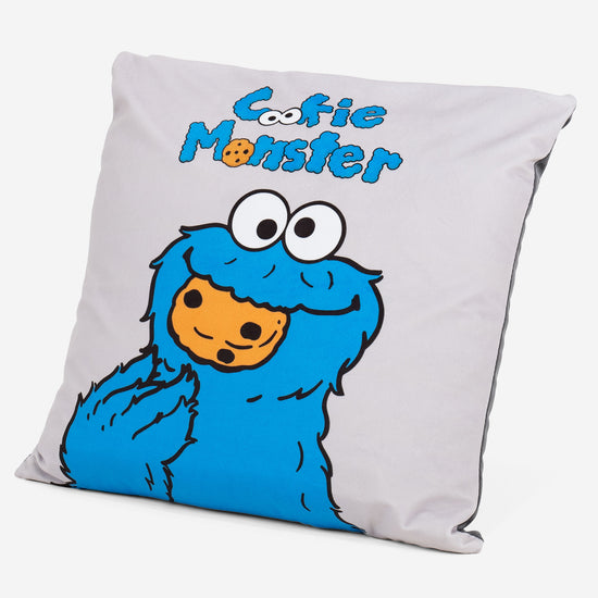 Pudebetræk 47 x 47cm - Cookie Monster Grå 02