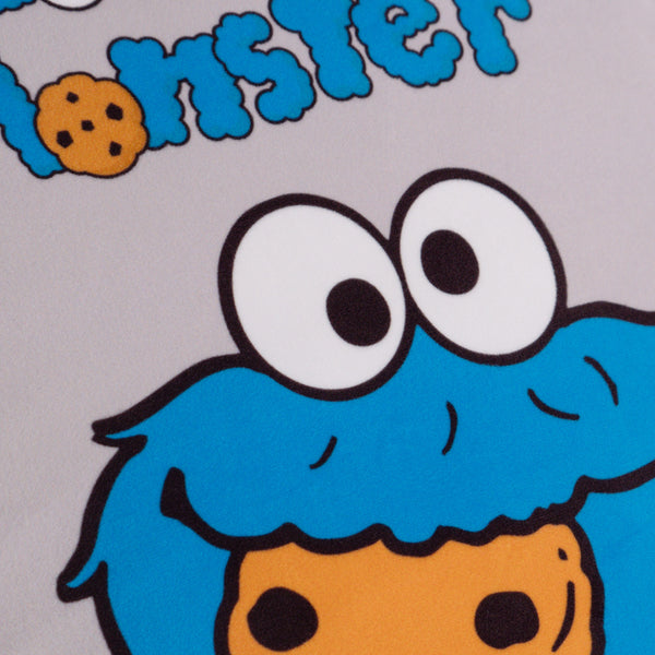 Pudebetræk 47 x 47cm - Cookie Monster Grå Fabric Close-up Image