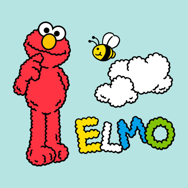 Sloucher Sækkestol - Elmo Sky Fabric Close-up Image