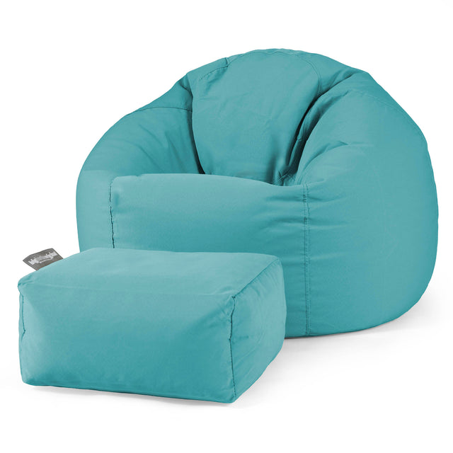 SoleiStorm™ Ultra 2000 h+ Klassisk Sækkestol - Olefin Cyan 02
