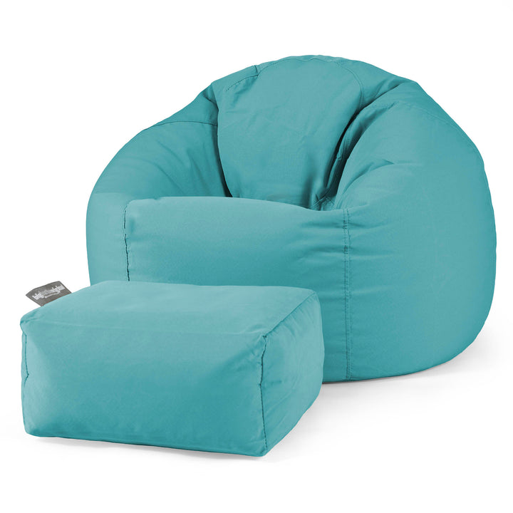 SoleiStorm™ Ultra 2000 h+ Klassisk Sækkestol - Olefin Cyan 02