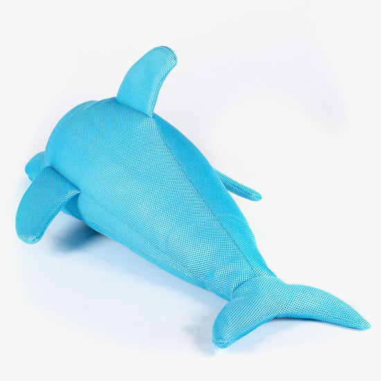 Big Bertha Original, Børne Poollegetøj Sækkestol Dolphin, Cyan Blå