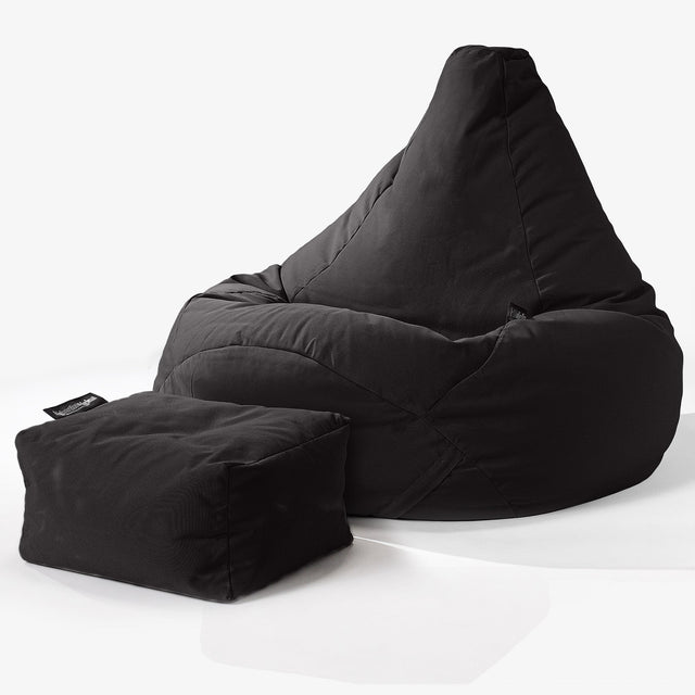 SoleiStorm™ Ultra 2000 h+ Gamer Sækkestol - Sort 01