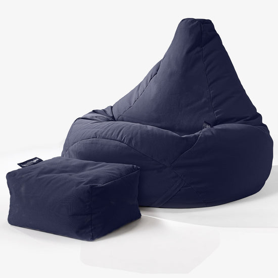 SoleiStorm™ Ultra 2000 h+ Gamer Sækkestol - Navy 01