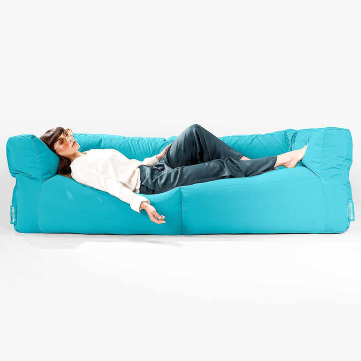 SoleiStorm™ Ultra 2000 h+ 3 Sæders Sofa Udendørs Sækkestol - Cyan 03