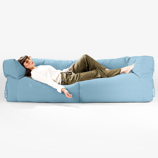 SoleiStorm™ Ultra 2000 h+ 3 Sæders Sofa Udendørs Sækkestol - Baby Blå 03