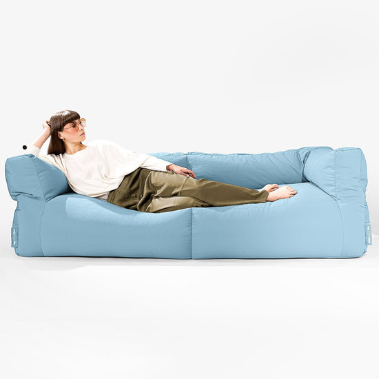 SoleiStorm™ Ultra 2000 h+ 3 Sæders Sofa Udendørs Sækkestol - Baby Blå 04