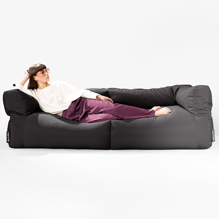 SoleiStorm™ Ultra 2000 h+ 3 Sæders Sofa Udendørs Sækkestol - Sort 04