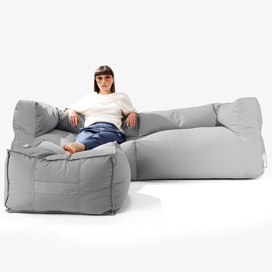 SoleiStorm™ Ultra 2000 h+ 3 Sæders Sofa Udendørs Sækkestol - Mellemgrå 02