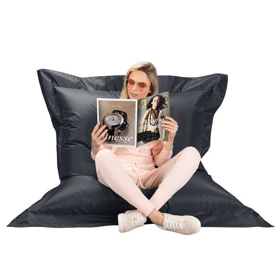 Big Bertha Original, Sækkestol XXL Udendørs, Gulvpude, Sækkepude - Platinegrå