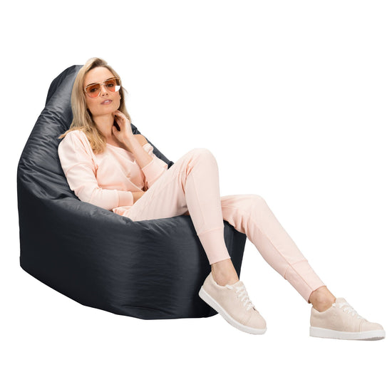 Big Bertha Original, Sækkestol XXL Udendørs, Gulvpude, Sækkepude - Platinegrå