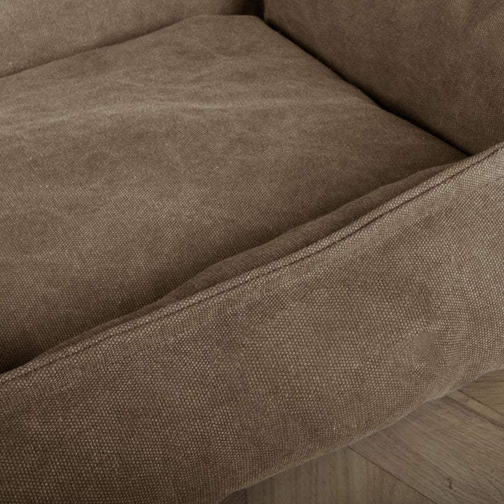 Mighty Bark, Hundefofa, Ortopædisk Hundeseng med memory Skum, Stonewashed denim Kaki