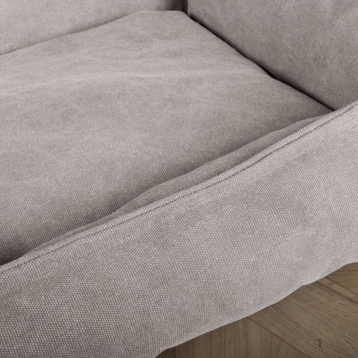 Mighty Bark, Hundemadras, Ortopædisk Hundeseng med Memory Skum, Stonewashed denim Grå