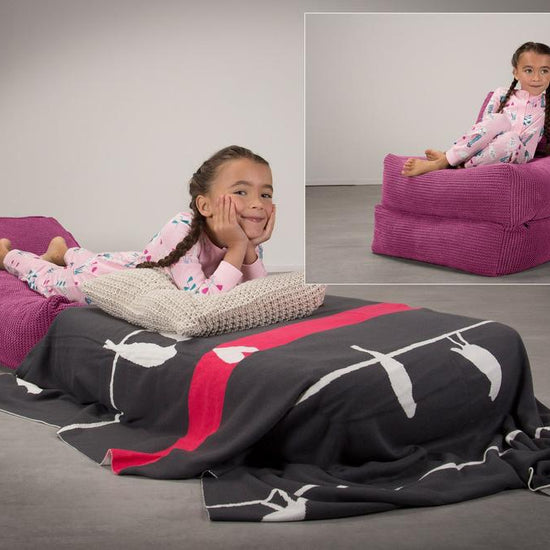 LOUNGE PUG, Avery, Futon Stol, Seng Enkelt, Pom Pom Pink