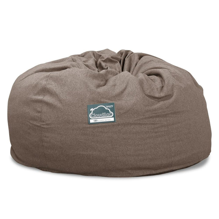 LOUNGE PUG, CloudSac 1010 XXL, Kæmpe Sækkestol Sofa XXL med Memory Skum (NYT DESIGN), Interalli-uld Kiks
