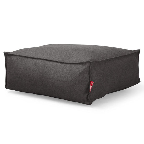 LOUNGE PUG, CloudSac 250, Fodskammel Puf med Memory Skum, Interalli-uld Grå