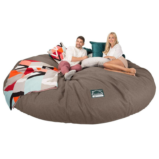 LOUNGE PUG, CloudSac 5000 XXXXXL, Titanic Sækkestol Sofa med Memory Skum, Interalli-uld Kiks