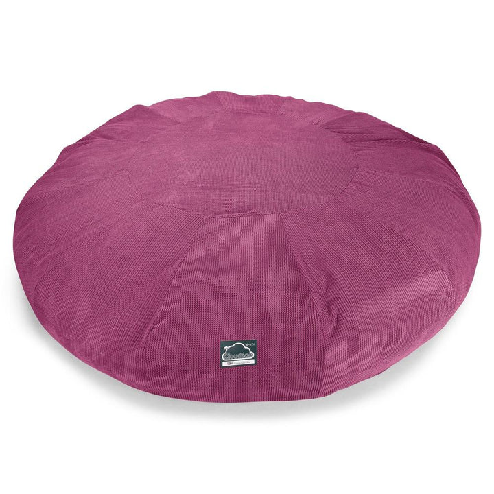 LOUNGE PUG, CloudSac 5000 XXXXXL, Titanic Sækkestol Sofa med Memory Skum, Pom Pom Pink