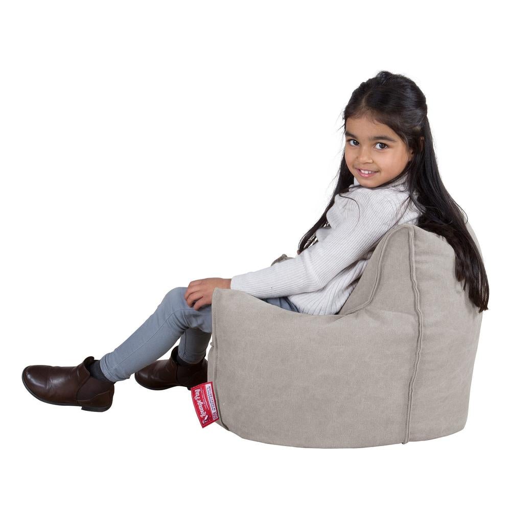Sækkestol Børn 1-3 år - Stonewashed denim Grå 01