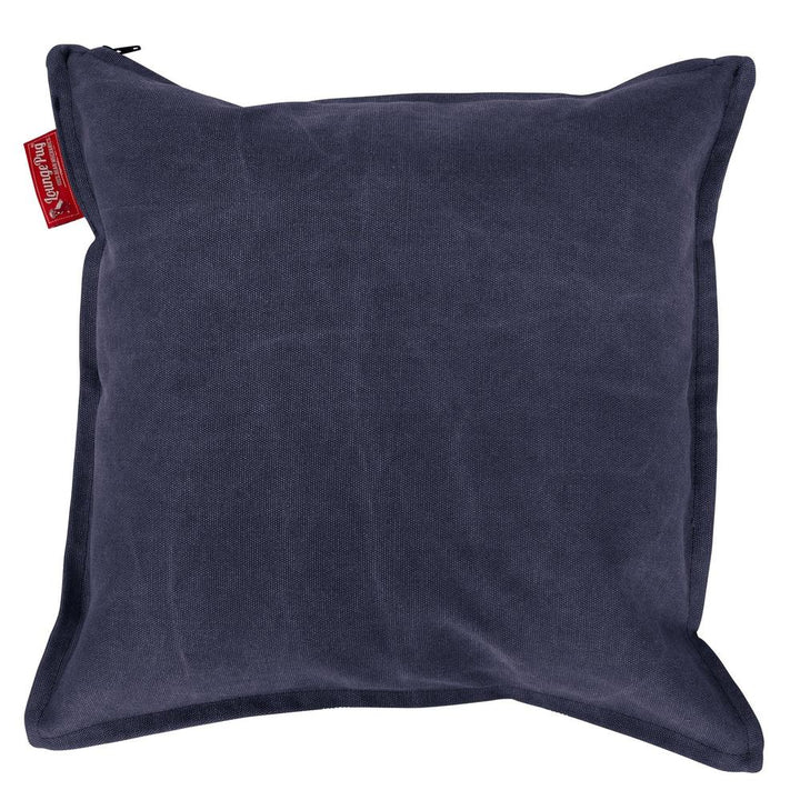 Kæmpe Pude 70 x 70cm - Stonewashed denim Navy 01