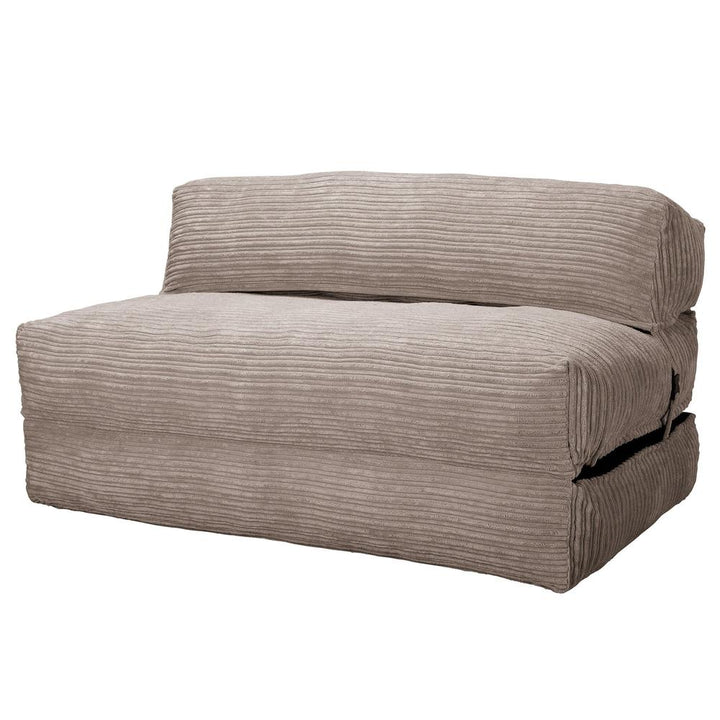 LOUNGE PUG, Avery, Futon Stol, Seng Seng Dobbelt, Klassisk Jernbanefløjl Mink