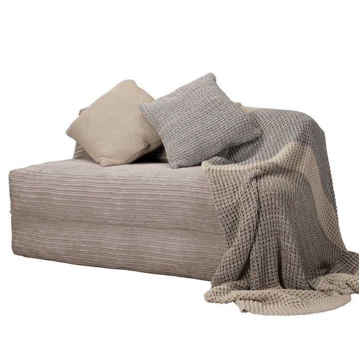 LOUNGE PUG, Avery, Futon Stol, Seng Seng Dobbelt, Klassisk Jernbanefløjl Mink