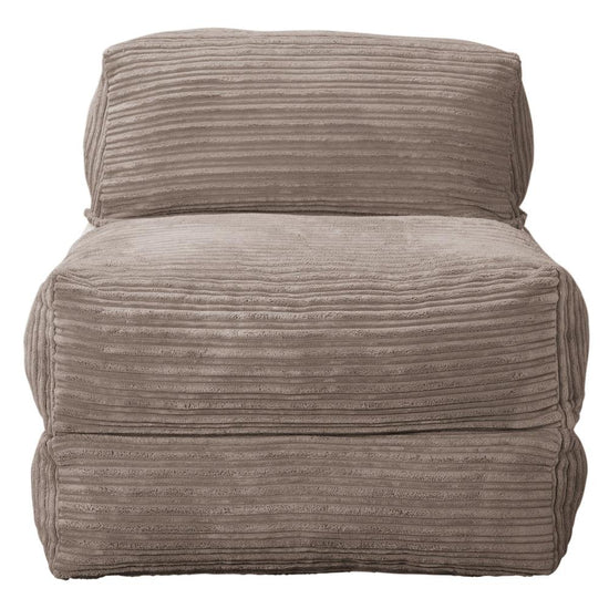 LOUNGE PUG, Avery, Futon Stol, Seng Enkelt, Klassisk Jernbanefløjl Mink