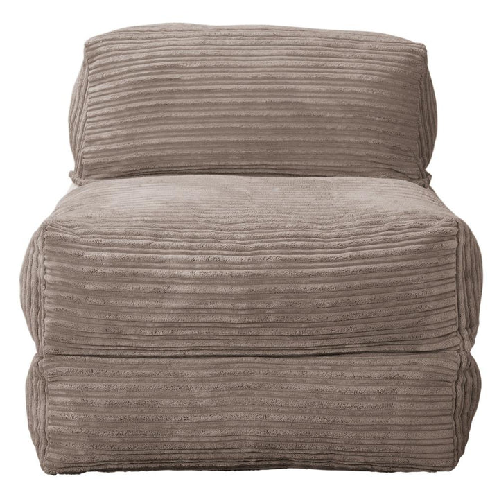 LOUNGE PUG, Avery, Futon Stol, Seng Enkelt, Klassisk Jernbanefløjl Mink