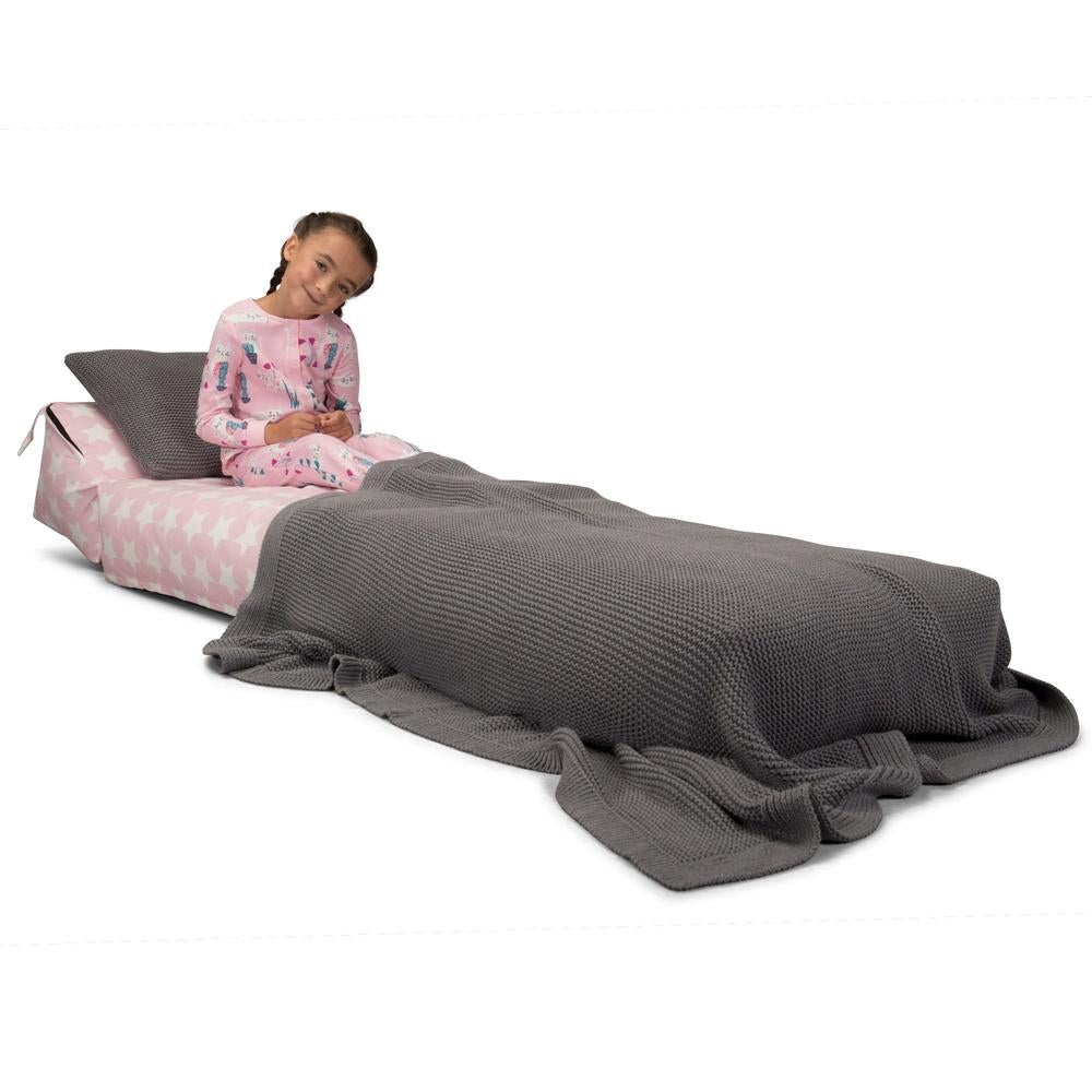 LOUNGE PUG, Avery, Futon Stol, Seng Enkelt, Trykt Stjerner Pink