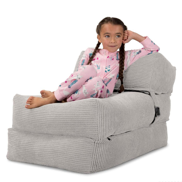 Avery Futon Stol, Seng Enkelt - Pom Pom Cremefarvet Fabric Close-up Image