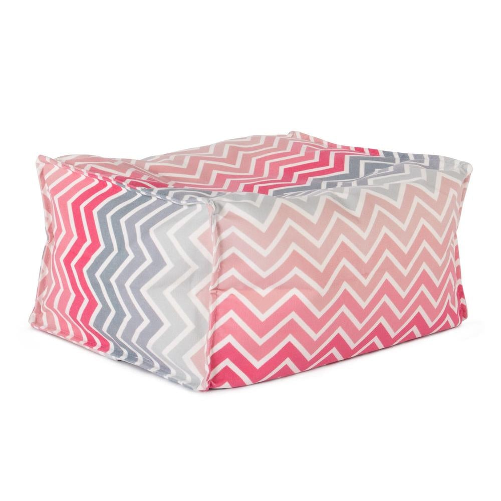 LOUNGE PUG®, Fodskammel - Trykt Chevron Pink