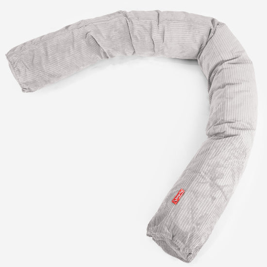 Lejringspude XL - Nålestribet Jernbanefløjl Sten 01