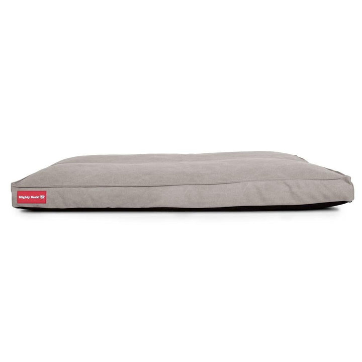 Mighty Bark, Hundemadras, Ortopædisk Hundeseng med Memory Skum, Stonewashed denim Grå