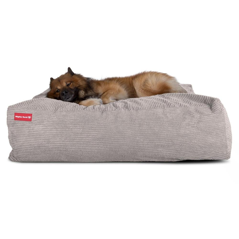 Mighty Bark, Hundepude, Puf, Hundeseng med Memory Skum, Pom Pom Kul Mink