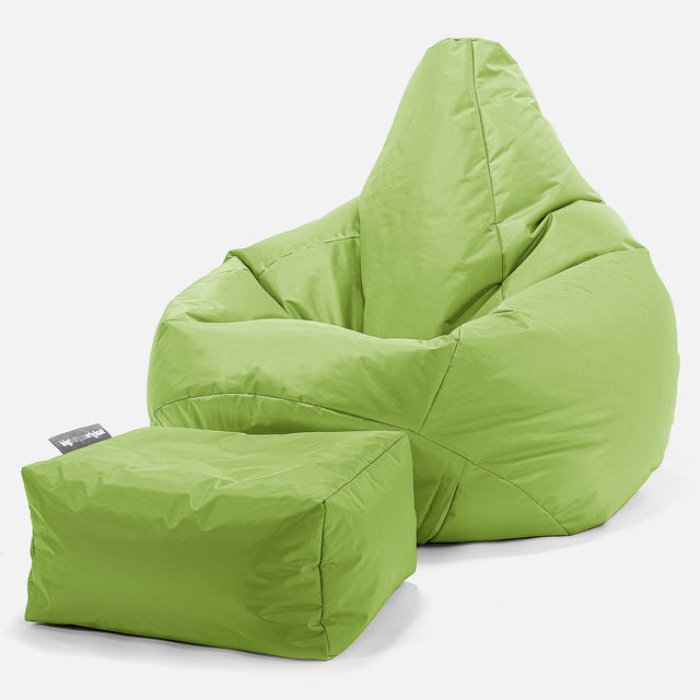 SmartCanvas™ Gamer Sækkestol - Limegrøn 01
