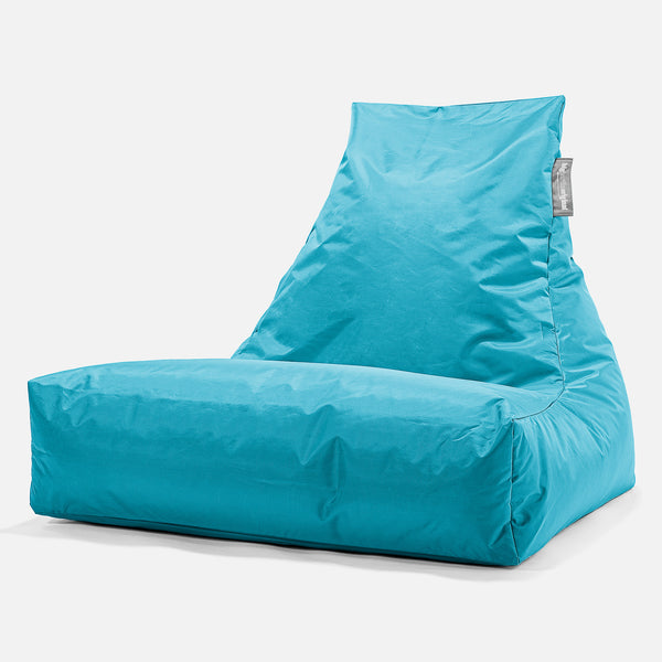 SmartCanvas™ Lounge Sækkestol - Cyan Blå 01