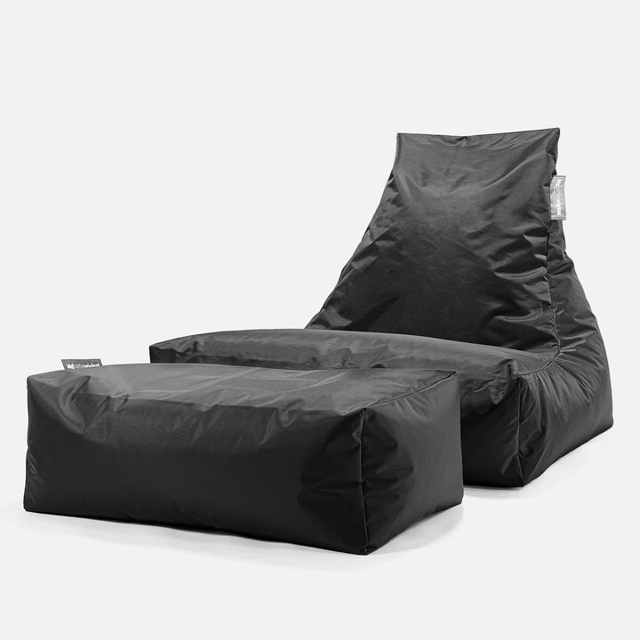 SmartCanvas™ Lounge Sækkestol - Sort 02