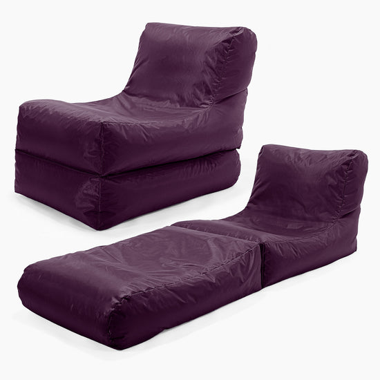 SmartCanvas™ Lounger Sækkestol - Lilla 01