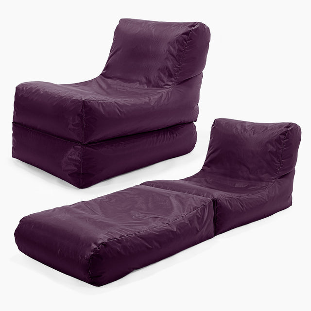 SmartCanvas™ Lounger Sækkestol - Lilla 01