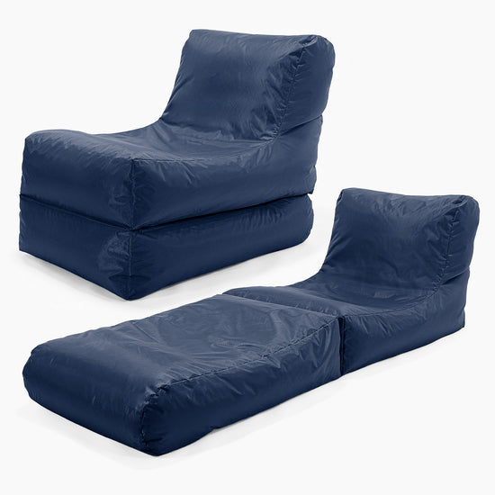 SmartCanvas™ Lounger Sækkestol - Marineblå 01