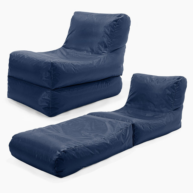 SmartCanvas™ Lounger Sækkestol - Marineblå 01