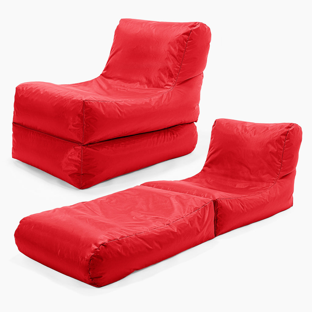 SmartCanvas™ Lounger Sækkestol - Rød 01