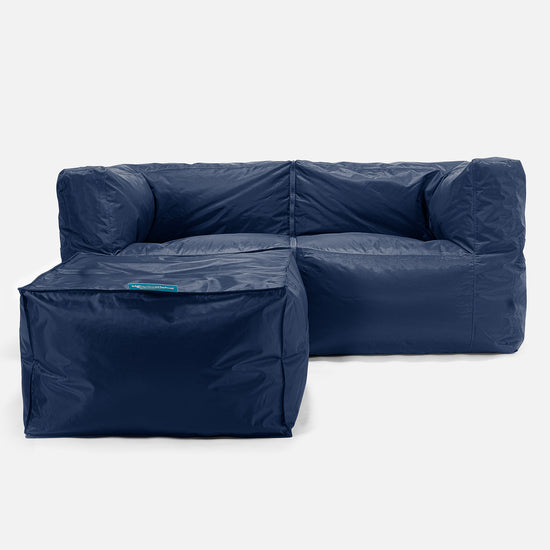 SmartCanvas™ Modulsofa Sækkestol 2 stk - Marineblå 02